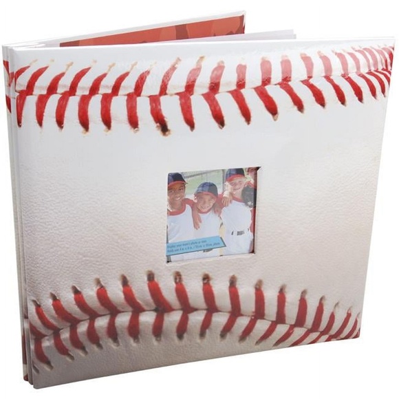 BASEBALL Theme Post-Bound Top Load Scrapbook Album 20 8x8 pocket pages - Picture 1 of 6